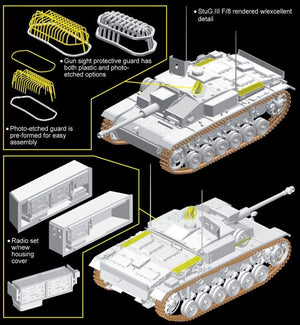 Dragon 6620 StuG. III F/8 Early Production Italy 1943 1/35 – immagine 2