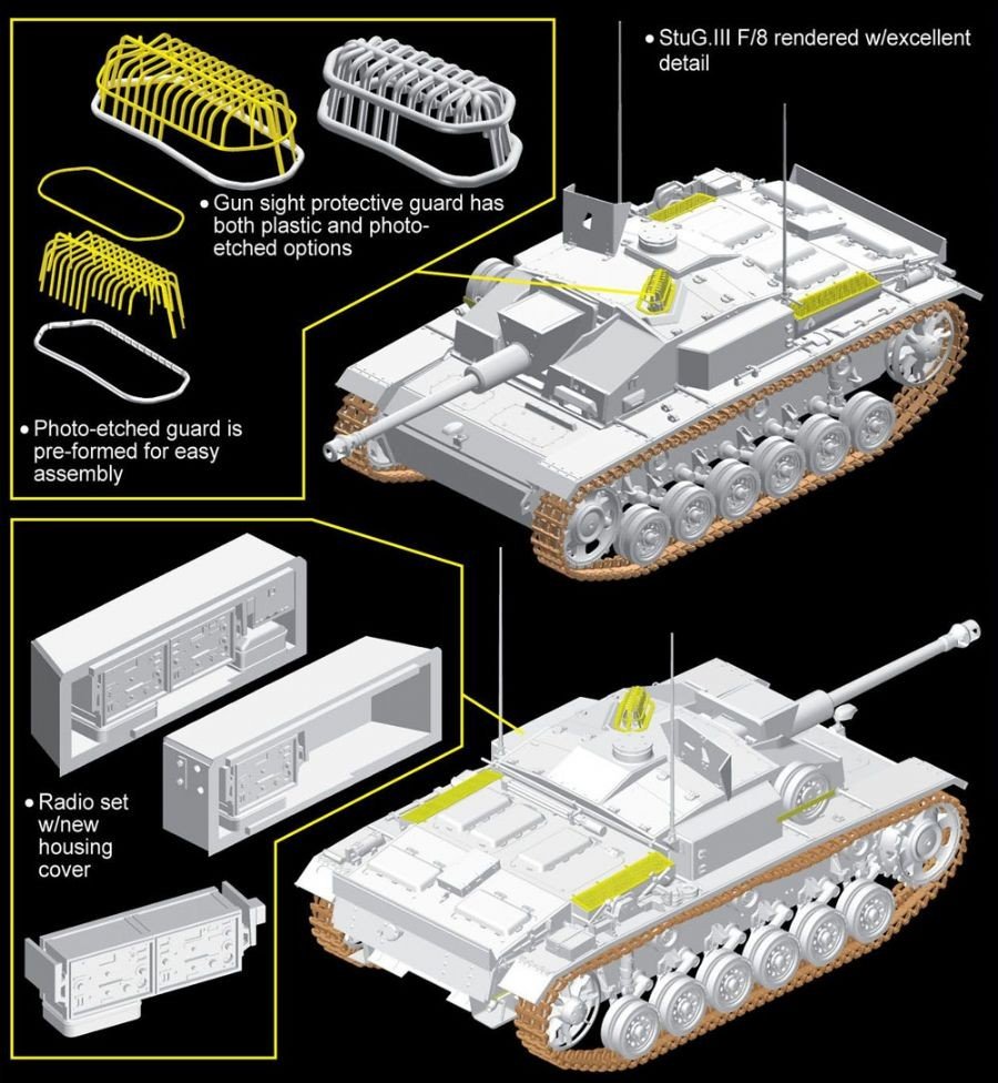 Dragon 6620 StuG. III F/8 Early Production Italy 1943 1/35 – immagine 2