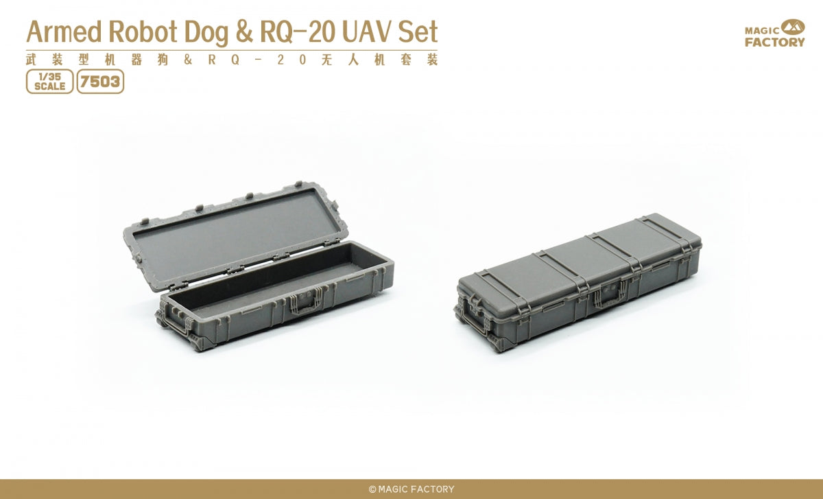 Magic Factory 7503 Armed Robot Dog RQ-20 UAV Set 1/48 – imagen 4