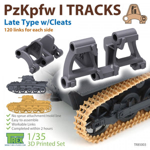 T-Rex Studio TR85003 Chenilles PzKpfw I Type tardif avec taquets pour Ausf.A/B 1/35