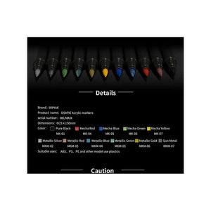DSPIAE MK-01 Pure Black Soft Tipped Marker Pen – immagine 3