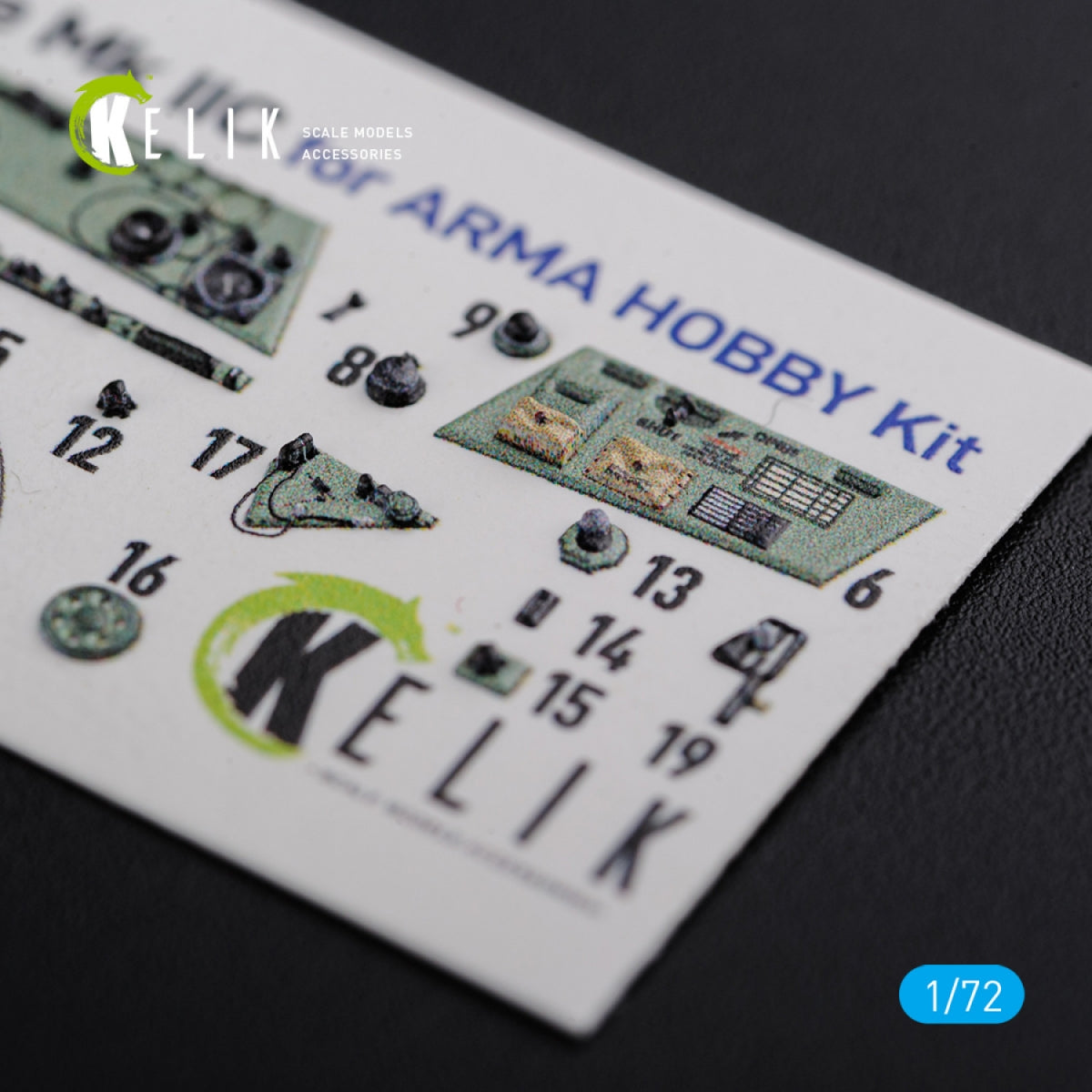 KELIK K72114 Hurricane Mk IIC interior 3D decals for Arma Hobby kit 1/72 – Bild 6
