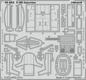 Eduard 49685 F-80 interior S. A. HOBBY BOSS 1/48 – immagine 2