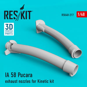 RESKIT RSU48-0217 IA 58 TUYAUX D&amp;#39;ÉCHAPPEMENT PUCARA POUR MAQUETTE KINETIC 1/48