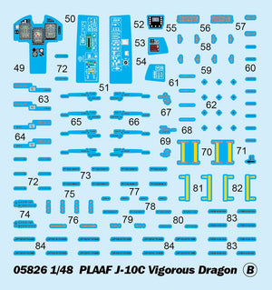 Trumpeter 05826 PLAAF J-10C Vigorous Dragon 1/48 – Bild 4