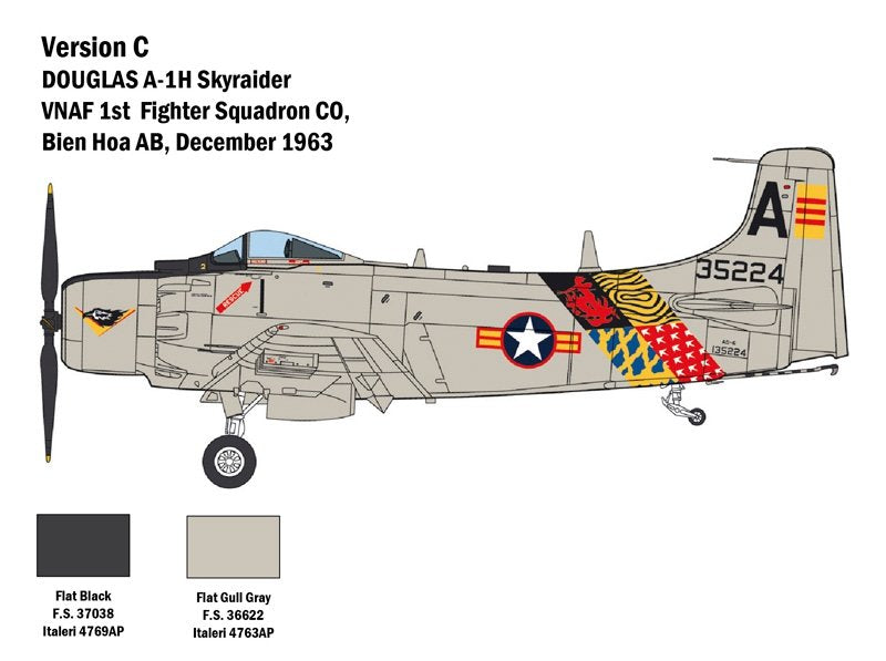 Italeri 2788 Douglas A-1H Skyraider 1/48 – imagen 4