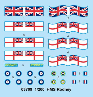 Trumpeter 03709 HMS Rodney 1/200 – image 4