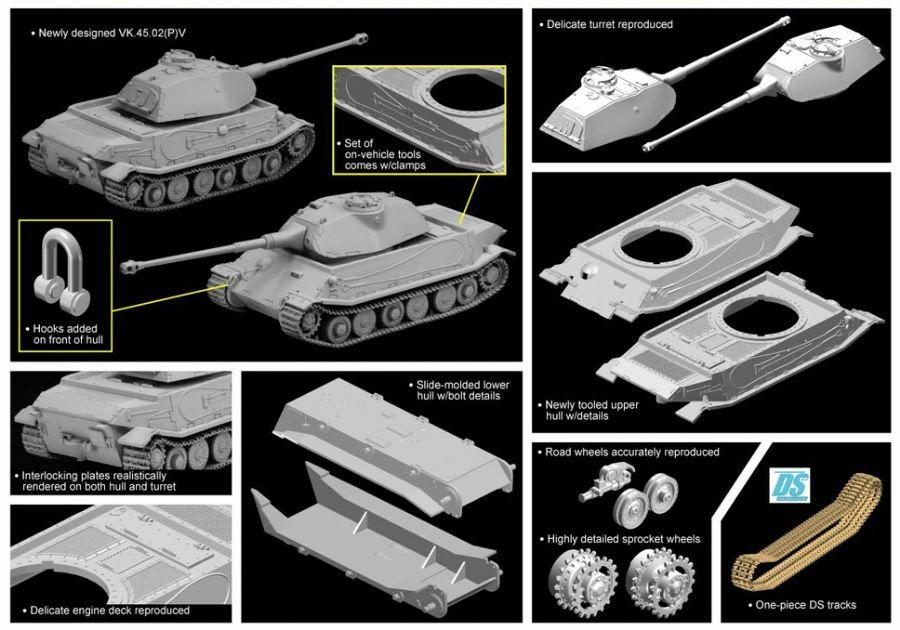 Dragon 7492 VK.45.02(P)V 1/72 – Bild 5