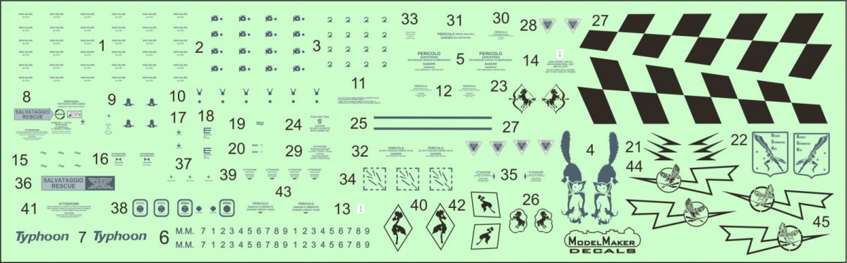 ModelMaker Decals D48142 Apennine Eurofighters Part II 1/48 – immagine 3