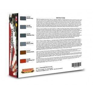 Lifecolor CS36 Acrylic paint set Japan Navy Set 1 6x22ml – zdjęcie 2