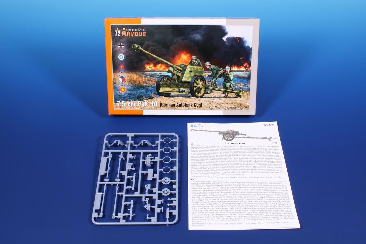 Special Armor 72025 7,5 cm PaK 40 « Canon antichar allemand » 1/72 – image 2