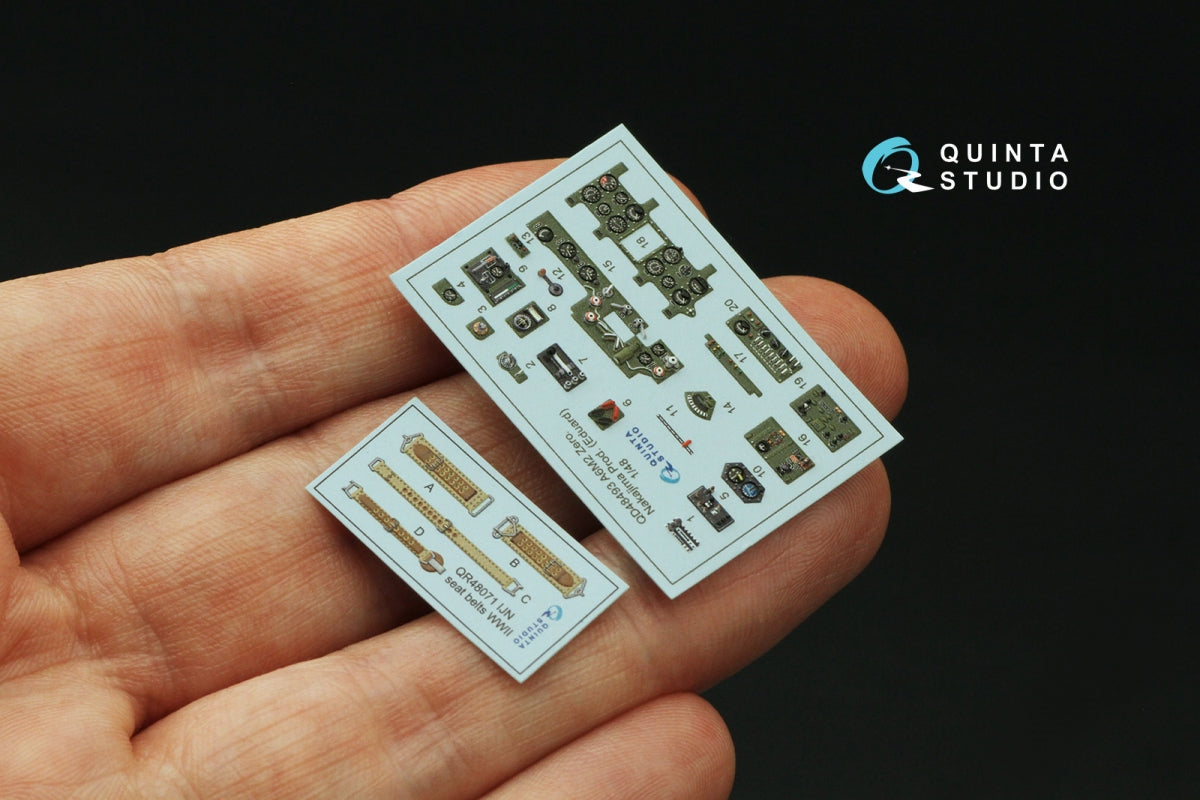 Quinta Studio QD48493 A6M2 Zero Nakajima Production 3D-Printed coloured Interior on decal paper (Eduard) 1/48 – Bild 3