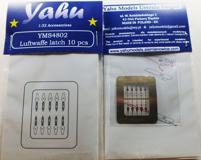 Yahu YMS4802 Luftwaffe latch 10 pcs – zapinki 1/48