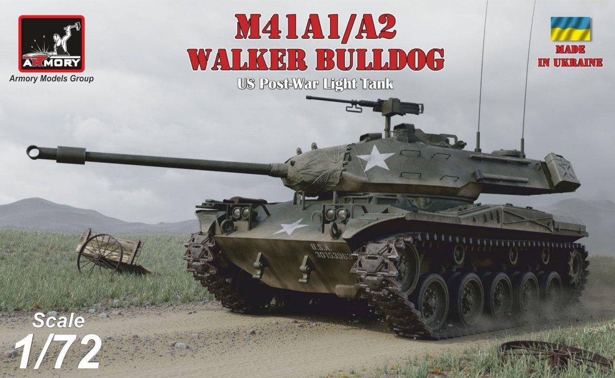 Armory Models 72412 M41A1/A2 Walker Bulldog US post-war Light tank 1/72