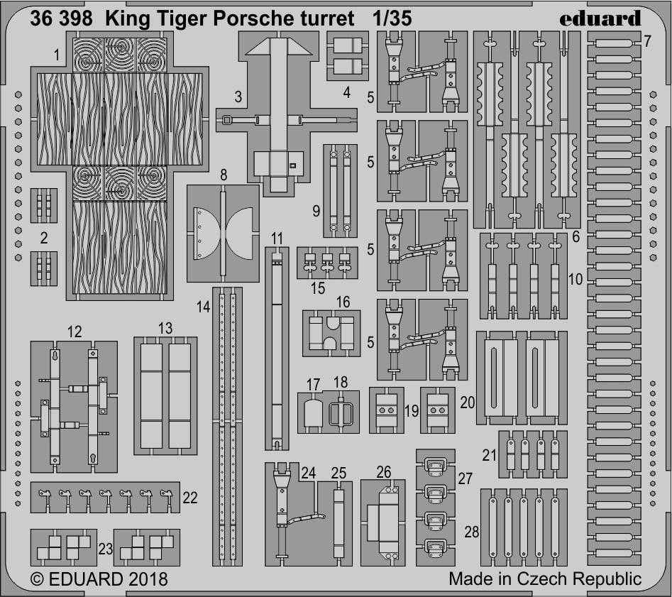 Eduard BIG3594 King Tiger Porsche 1/35 MENG – image 3