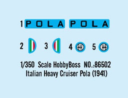 Hobby Boss 86502 Italian Heavy Cruiser Pola 1/350 – image 5