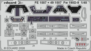 Eduard FE1588 Focke Wulf Fw-190 D-9 - Steel Seatbelts  MiniArt Kits 1/48