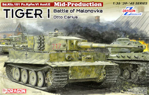 Dragon 6888 Tiger I Mid-Production w/Zimmerit Otto Carius Battle of Malinava Village 1944 1/35 – immagine 2
