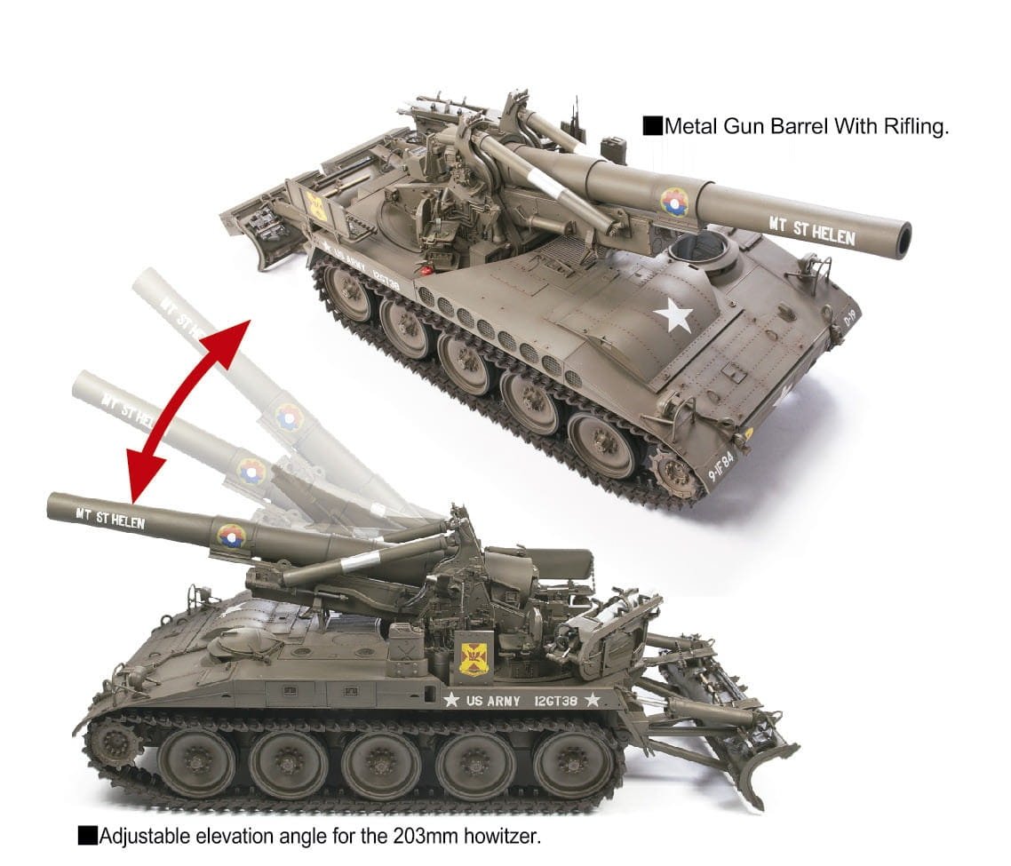 AFV Club 35110 US Army M110 Howitzer 8 inch 203mm 1/35 – Bild 4