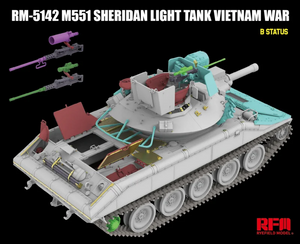 Rye Field Model 5142 M551 Light Tank Sheridan Vietnam War 1/35 – image 7