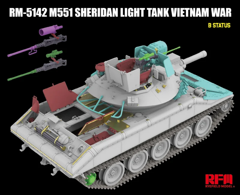 Rye Field Model 5142 M551 Light Tank Sheridan Vietnam War 1/35 – image 7