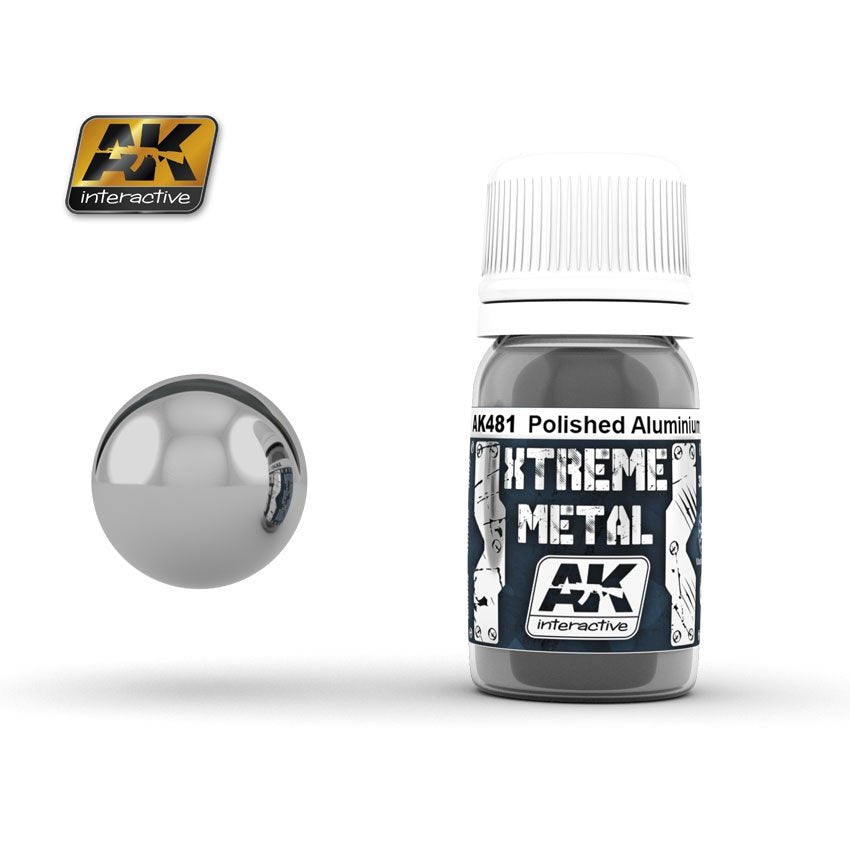 AK Interactive AK481 XTREME METAL POLISHED ALUMINUM 30ml