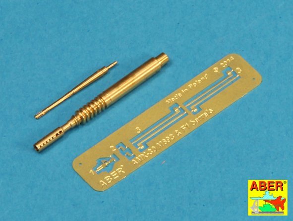 Aber 35L-142 Barrel for 20 mm M693 autocannon and barrel for F1 7,62 machine gun for AMX-30 1/35