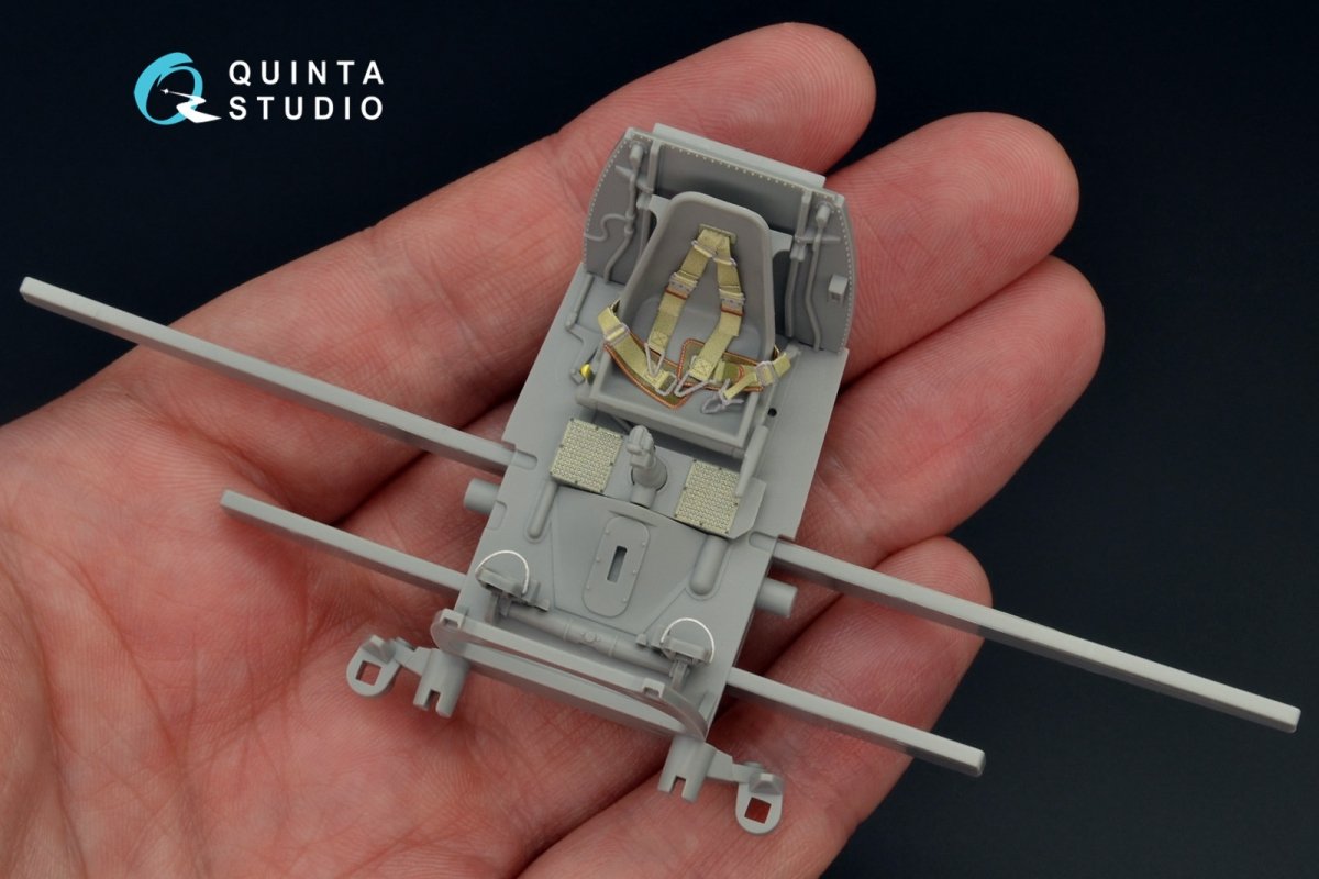 Quinta Studio QD32052 Bf 109E-3 3D-Printed &amp;amp; coloured Interior on decal paper (for Cyber-hobby/Dragon kit) 1/32 – imagen 9