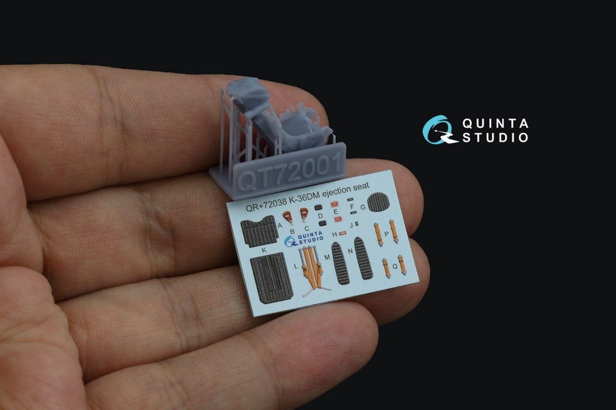 Quinta Studio QR+72038 K-36DM (initial release) ejection seat (for Su-17M3/M4/UM3/22, Su-24, MiG-29 9-12 Early aircraft) (All kits) 1/72 – imagen 2