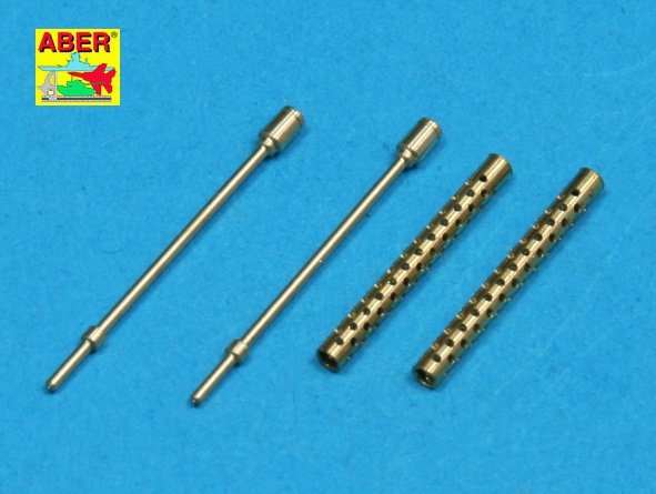 Aber 25L-01 Set of 2 Turned U.S barrels for Browning M-1919 A4 with two part muzzle 1/25