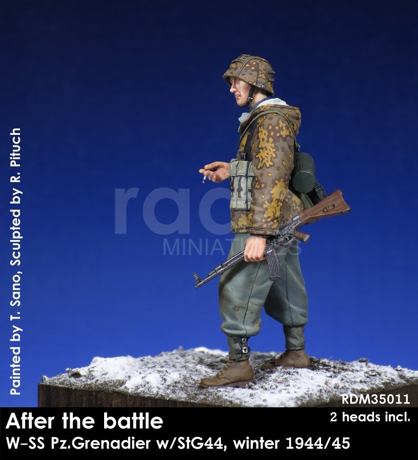 RADO Miniatures RDM35011 Après la bataille, Panzergrenadier W-SS avec StG44, hiver 1944/45 (1/35)