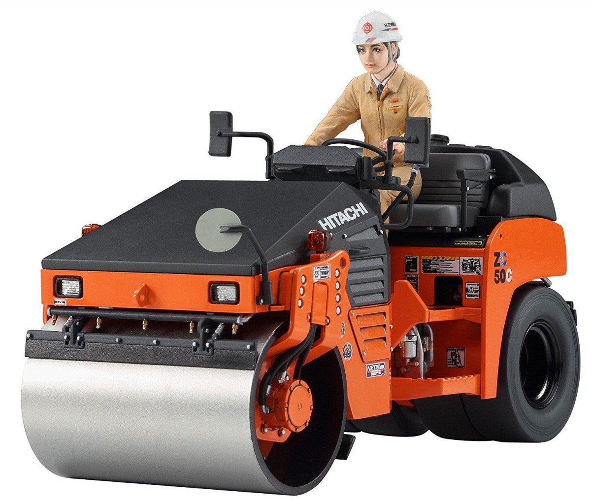 Hasegawa WM02 HITACHI VIBRATORY COMBINED ROLLER ZC50C-5 1/35 – Bild 3
