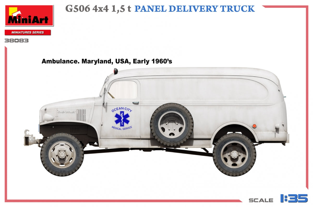MiniArt 38083 G506 4x4 1,5 t Camion de livraison de panneaux 1/35 – image 3