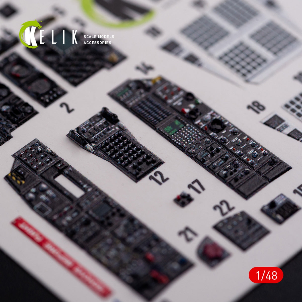 KELIK K48017 A-10C &amp;quot;Thunderbolt&amp;quot; interior 3D decals for Academy kit 1/48 – image 5