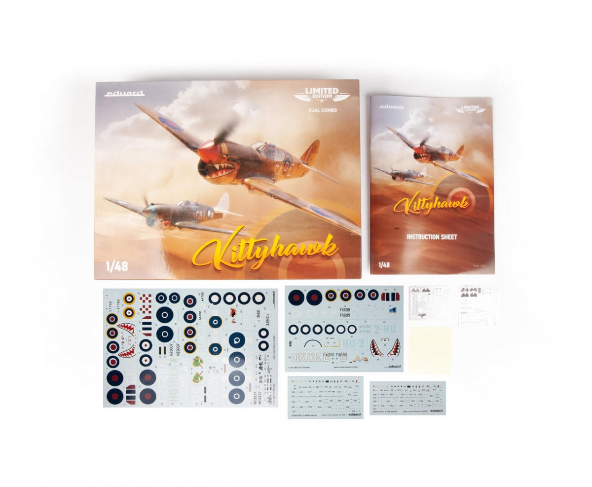 Eduard 11187 Curtiss Kittyhawk Mk.Ia / Mk.IV Dual Combo 1/48