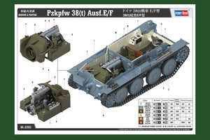 Hobby Boss 82603 38(t) tank E/F type 1/16 – immagine 6
