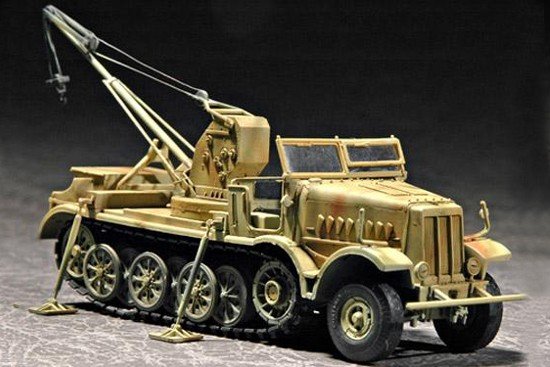 Trumpeter 07251 Drehkran 6t auf Zugkraftwagen 18t (Sd.kfz.9/1) 1/72
