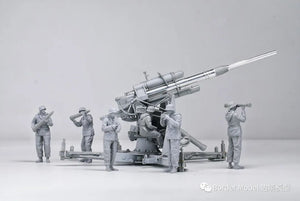 Border Model BT-013 German 88mm Gun Flak36 w/6 anti-aircraft artillery crew members 1/35 – imagen 4