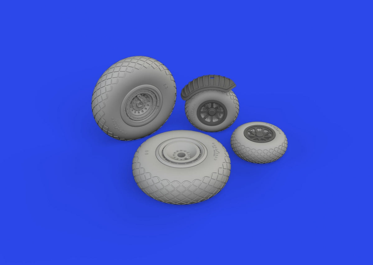 Eduard 6481028 B-24J wheels HOBBY BOSS 1/48 – zdjęcie 2