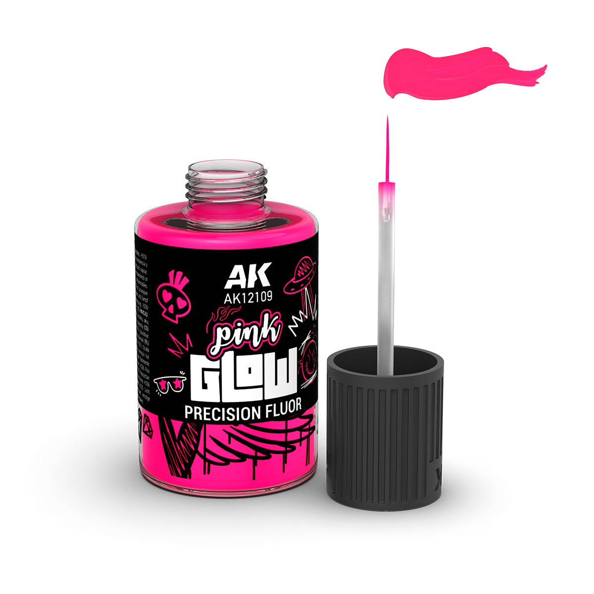AK Interactive AK12109 PINK GLOW PRECISION FLUOR 30ml – immagine 2