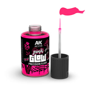 AK Interactive AK12109 PINK GLOW PRECISION FLUOR 30ml – immagine 2