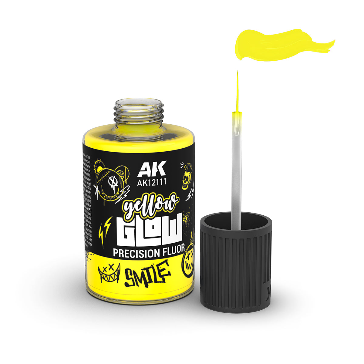 AK Interactive AK12111 YELLOW GLOW PRECISION FLUOR 30ml – imagen 2