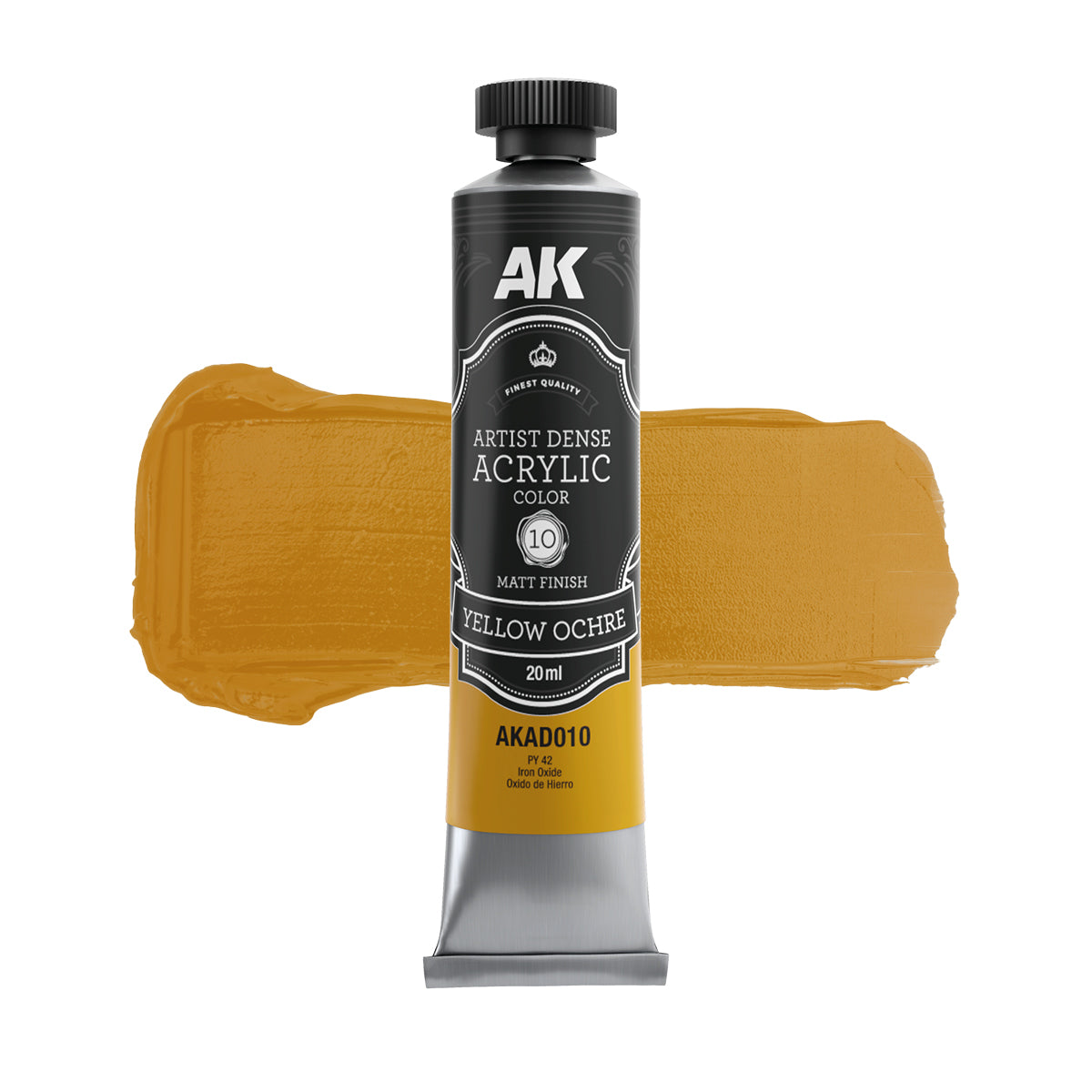 AK Interactive AKAD106 Artist Dense Acrylic Colors - Yellow Color Set – immagine 5