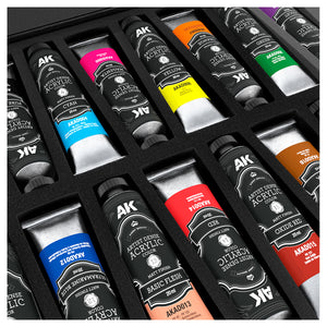 AK Interactive AKAD100 Artist Dense Acrylic Colors - Deluxe Edition Box Full Range – imagen 3