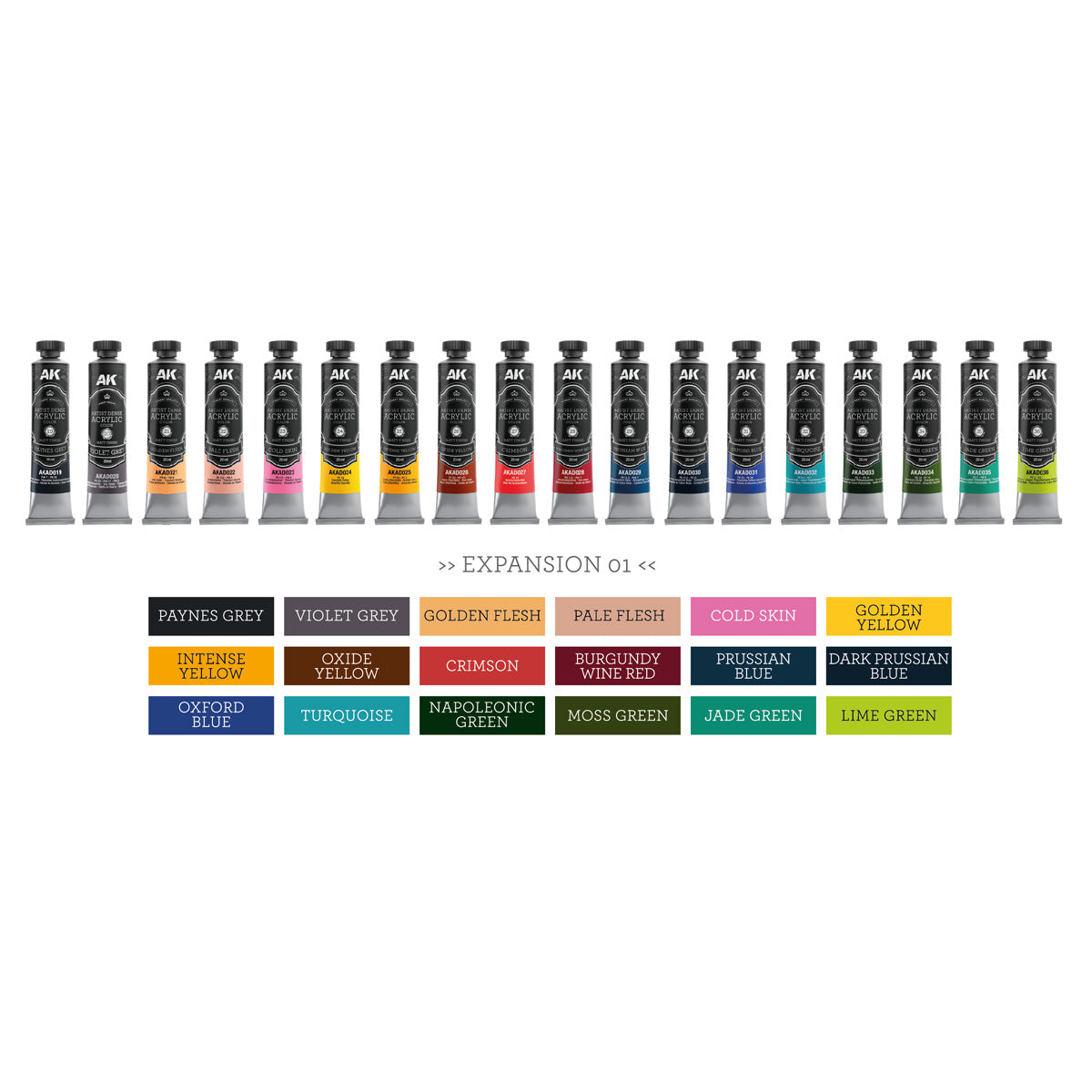 AK Interactive AKAD110 Artist Dense Acrylic Colors - Deluxe Edition Box Expansion 01 – image 4
