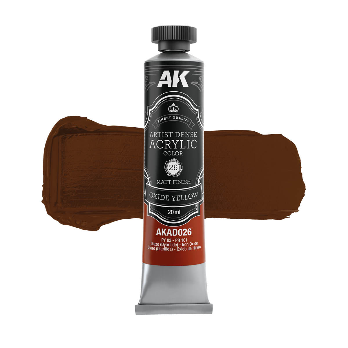 AK Interactive AKAD106 Artist Dense Acrylic Colors - Yellow Color Set – immagine 3