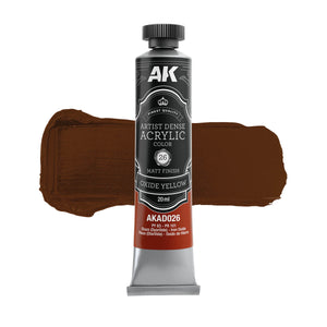 AK Interactive AKAD106 Artist Dense Acrylic Colors - Yellow Color Set – immagine 3