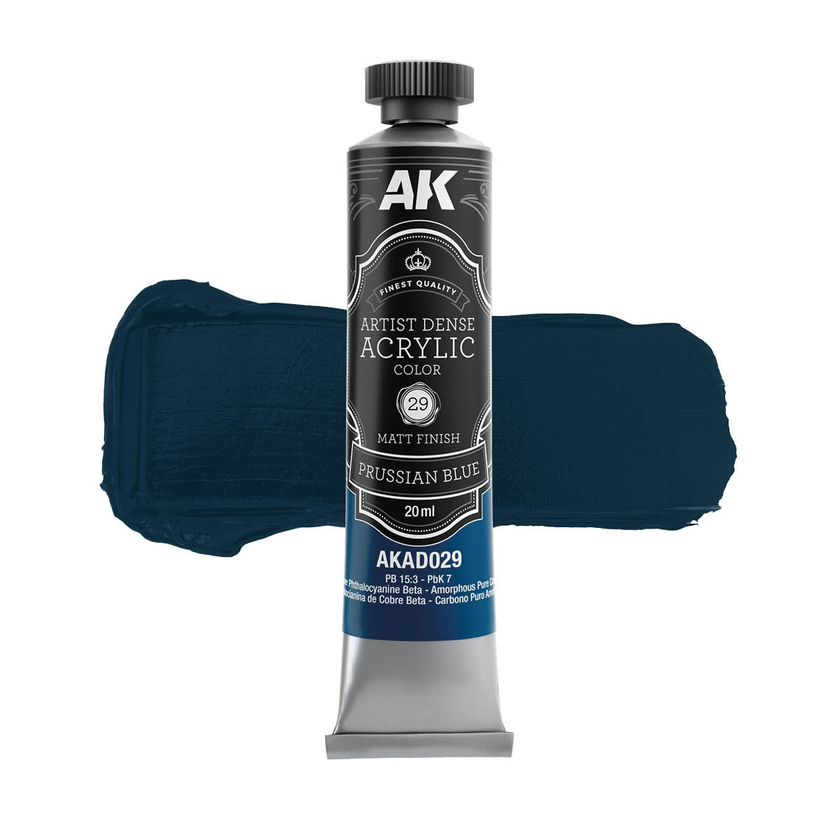 AK Interactive AKAD108 Artist Dense Acrylic Colors - Blue Color Set – image 6