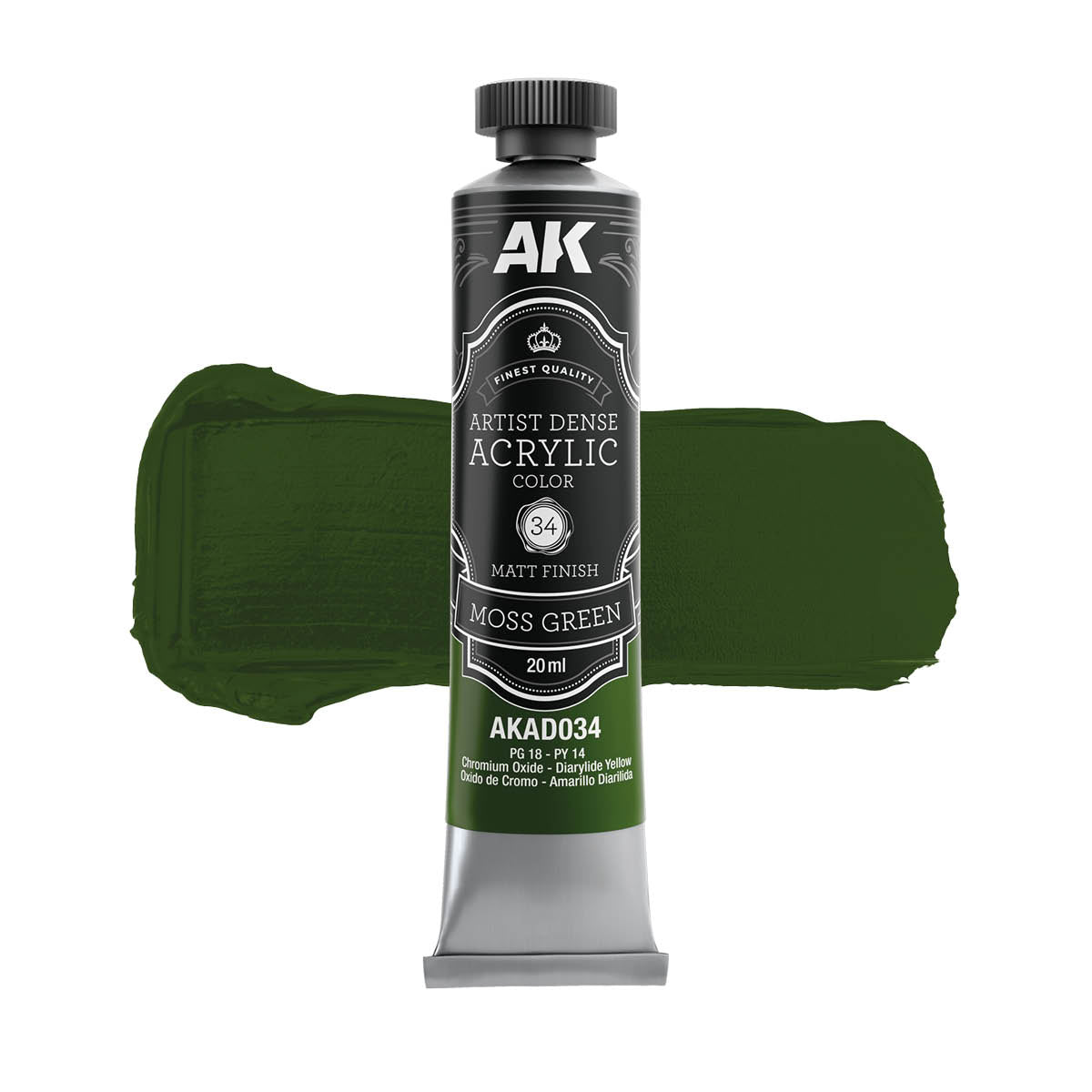 AK Interactive AKAD109 Artist Dense Acrylic Colors - Green Color Set – Bild 7