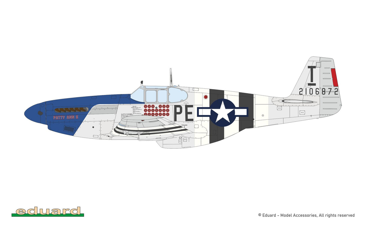 Eduard 932012 North American P-51 B/C Mustang (Birdcage Canopy) The Hybrid 1/32 – Bild 5